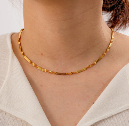 Twist Gold Chain Necklace