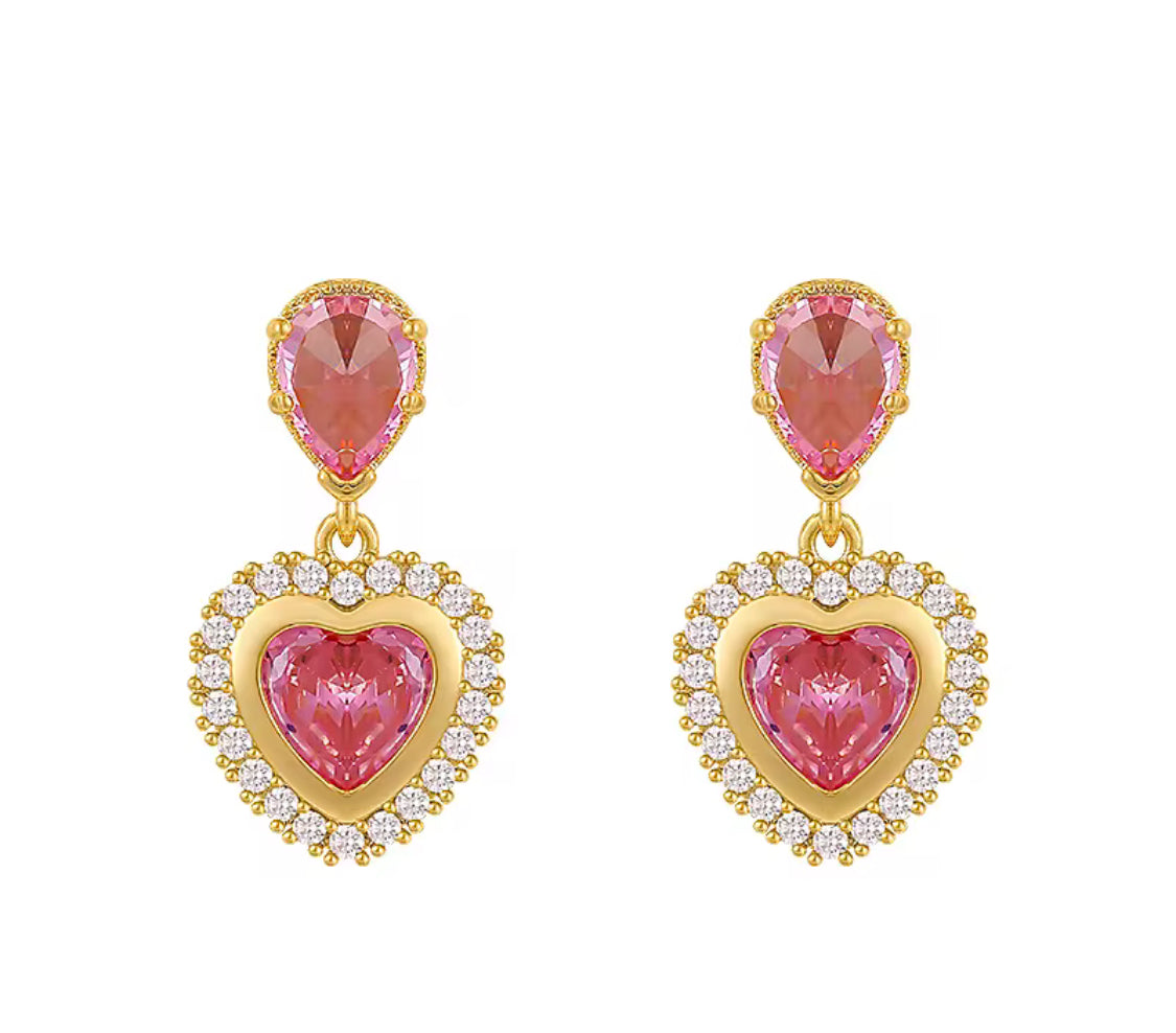 Vintage Heart Drop
