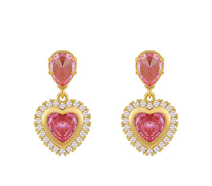 Vintage Heart Drop