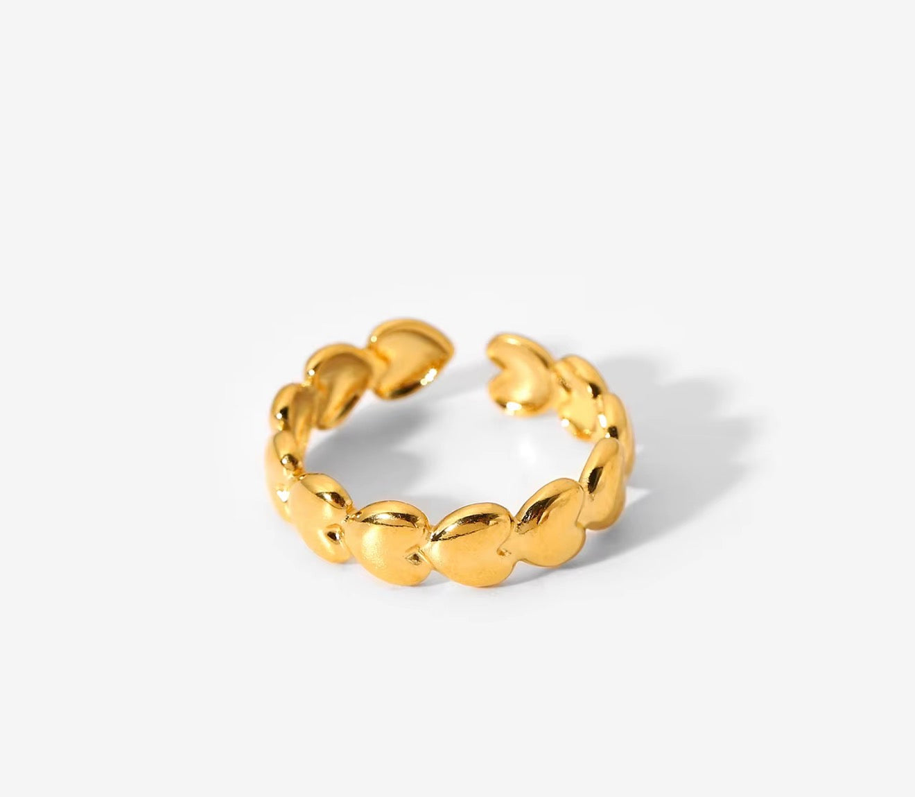 Solid Hearts Ring