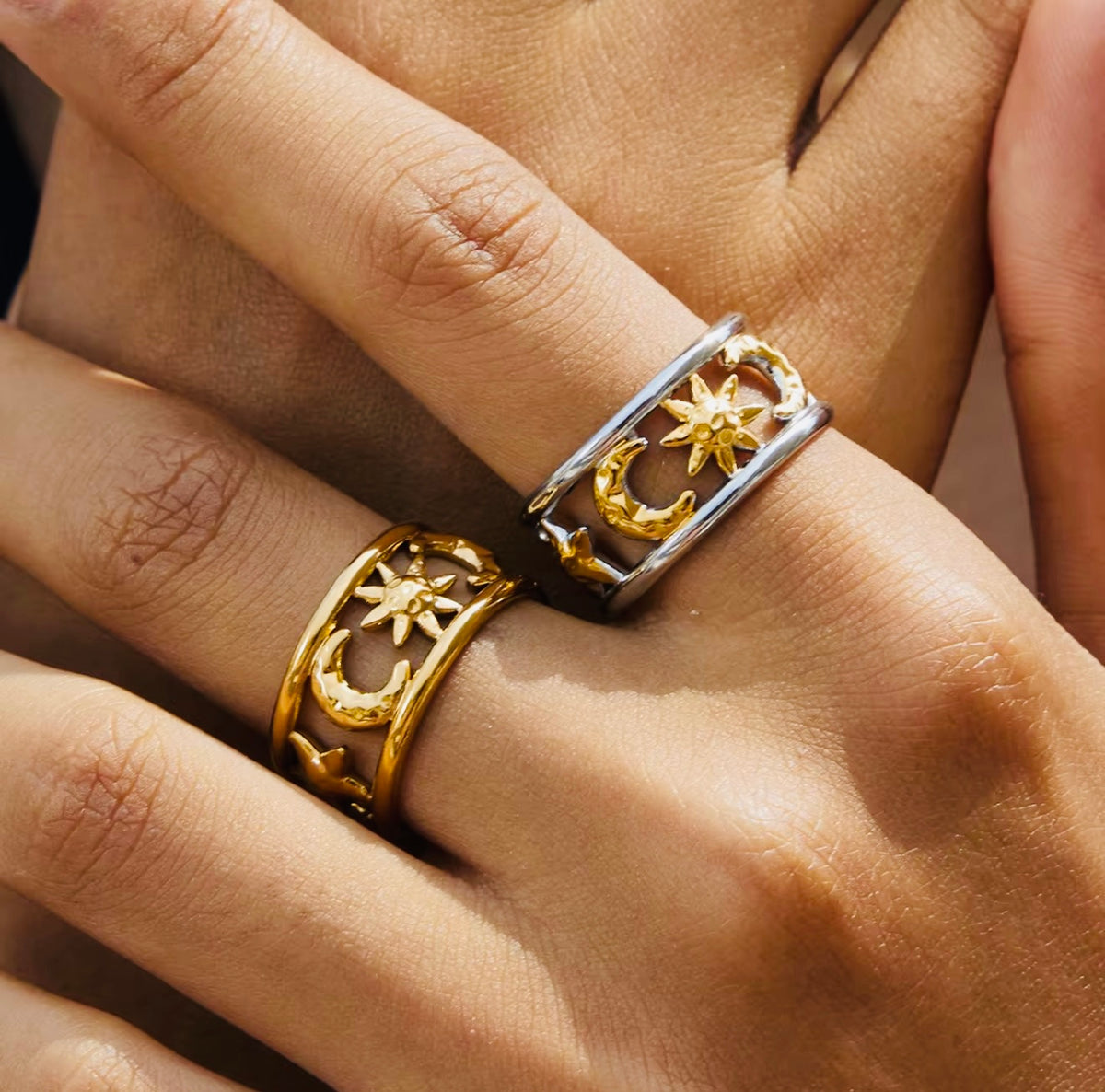 Celeste Mixed Band Ring