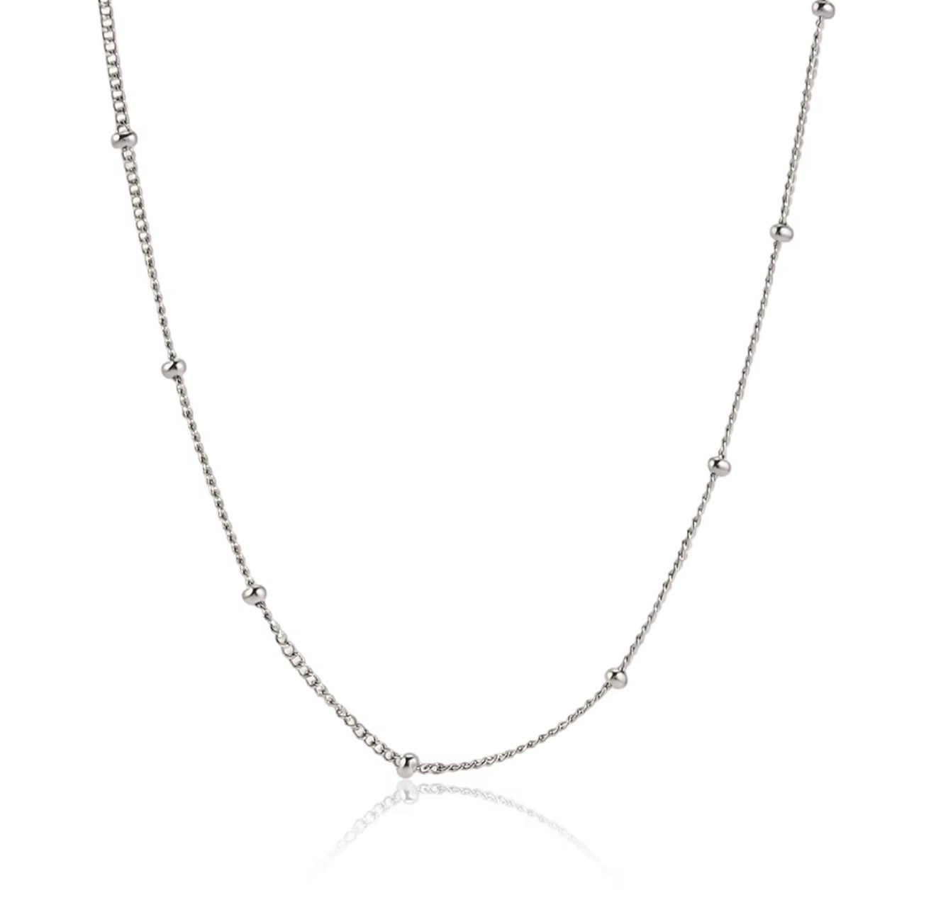 Silver Dainty Ball Chain