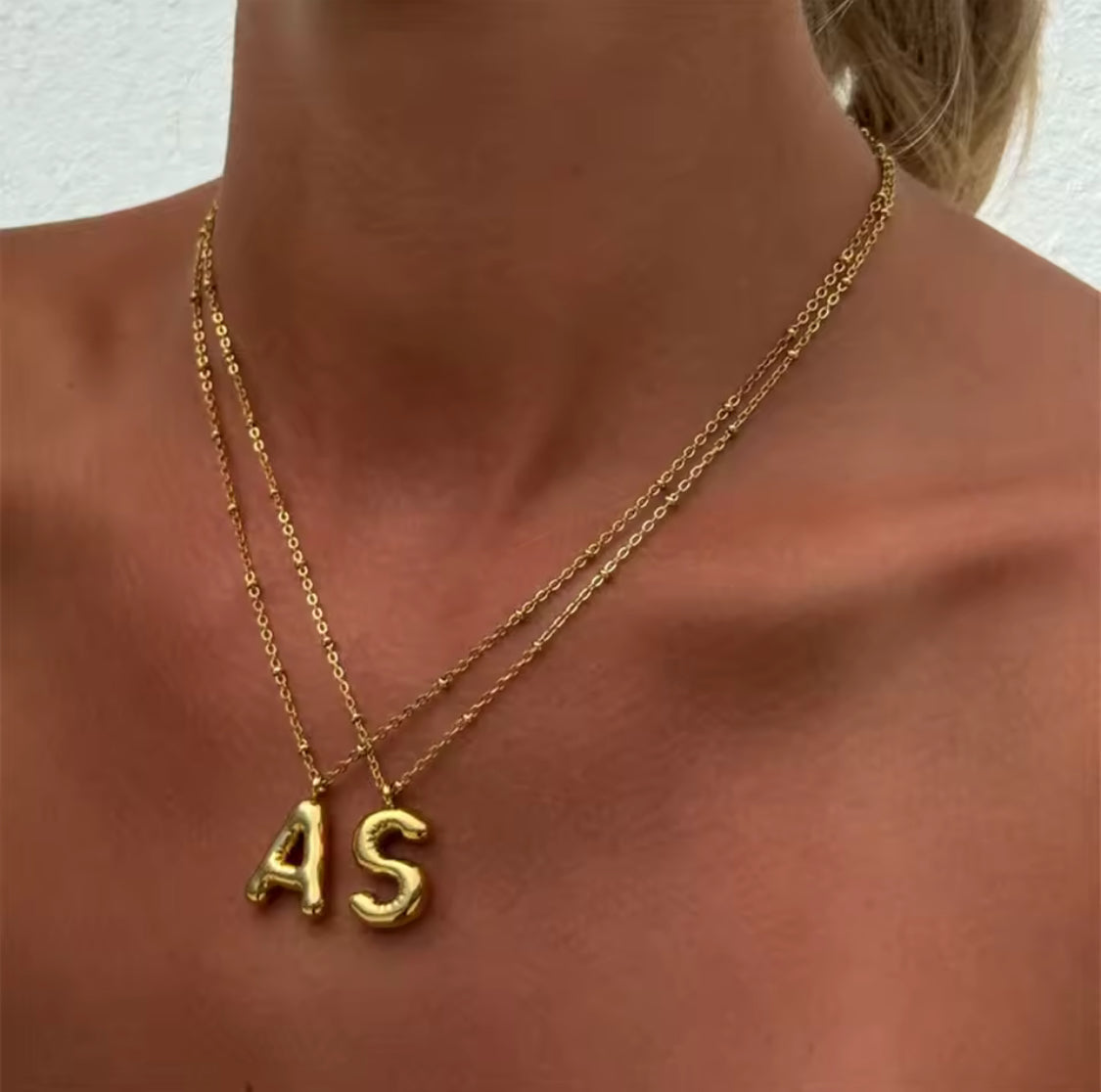 Gold Initial Necklace