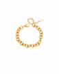 Round Oval Link Gold Bracelet