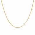 Three Circle Link Gold Chain