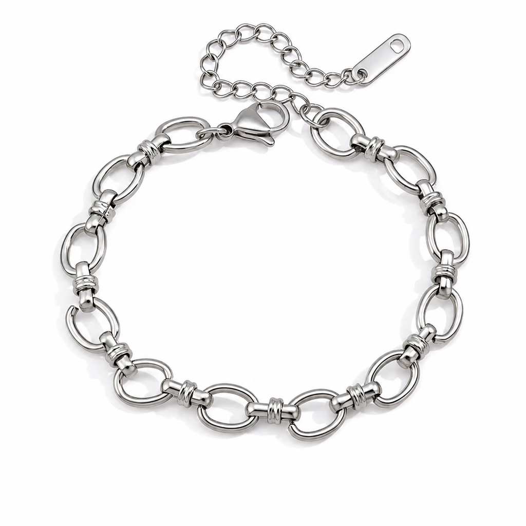 Two Link Silver Bracelet