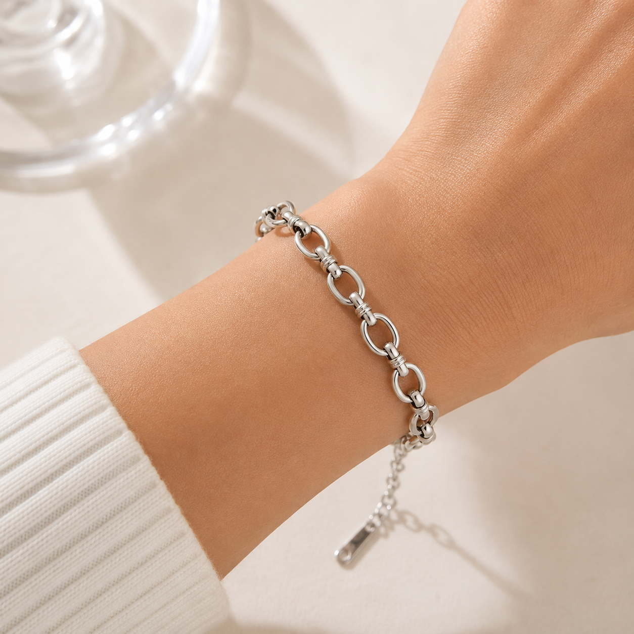 Two Link Silver Bracelet
