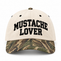 Mustache Lover Hat - Camo