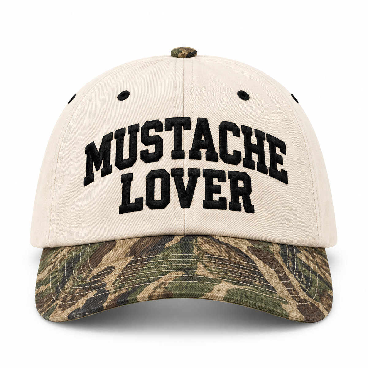 Mustache Lover Hat - Camo