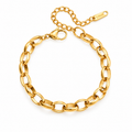 Flat Round Gold Bracelet