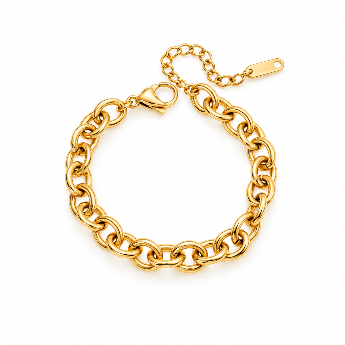 Chunky Round Gold Bracelet
