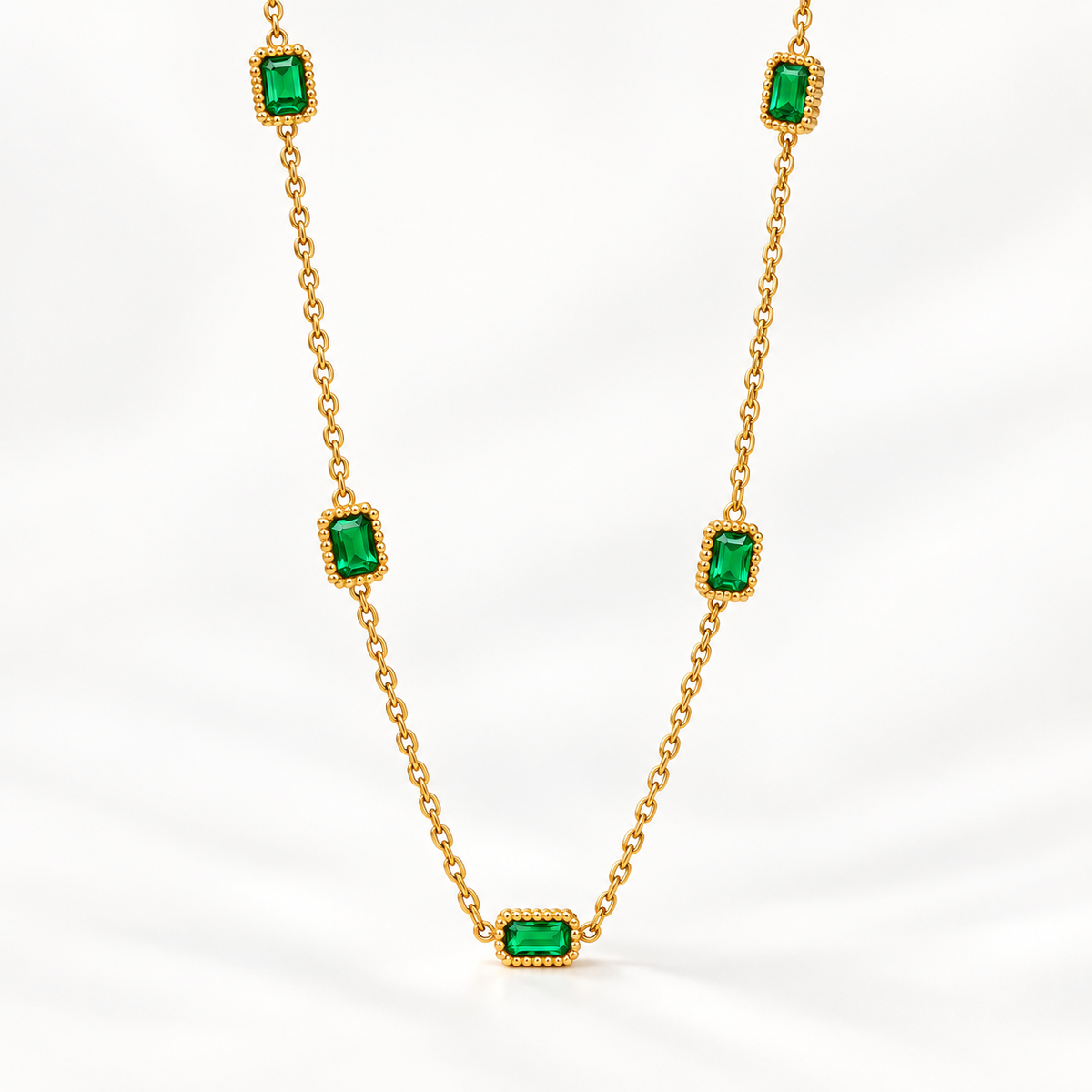 Emerald Charmed Necklace