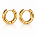 Gold Infinity Hoops- Medium