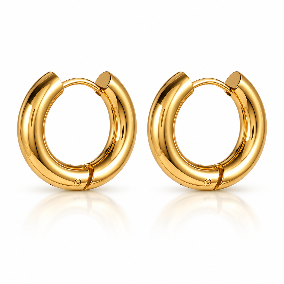 Gold Infinity Hoops- Medium