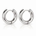 Silver Infinity Hoop- Medium