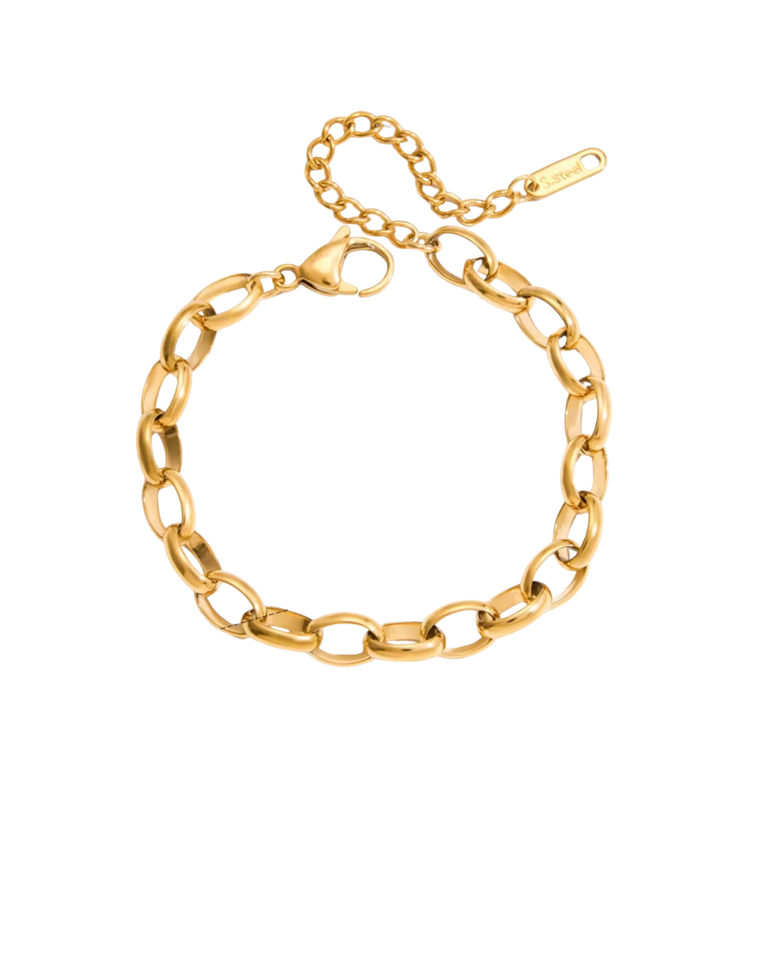 Flat Round Gold Bracelet