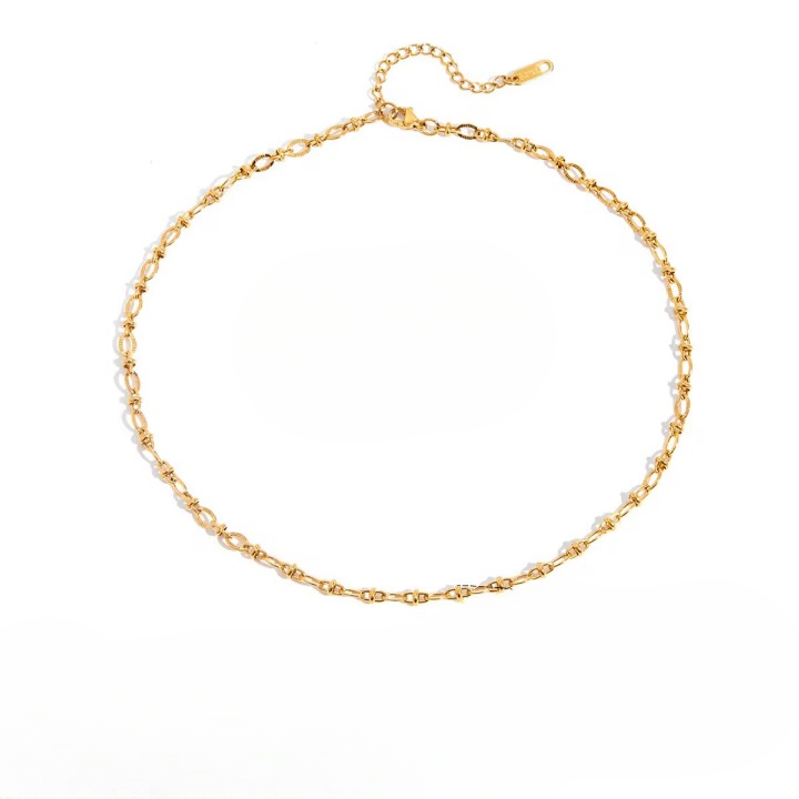 Textured Oval Link Chain
