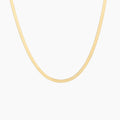 Medium Gold Herringbone Necklace