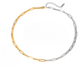Mixed Metal Chain Necklace