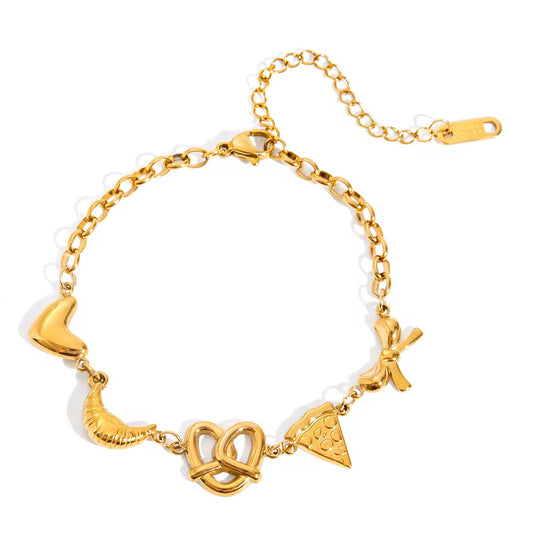 Gold Foodie Bracelet
