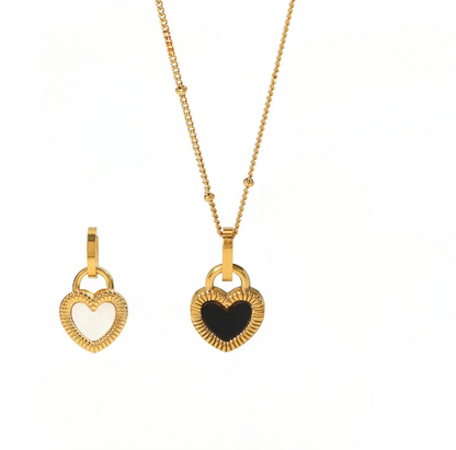 Two Faced Heart Necklace