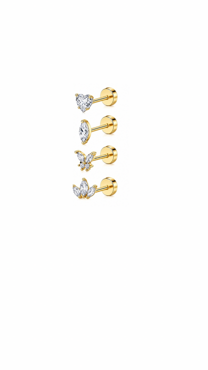 Summer Shine Flat Back Studs
