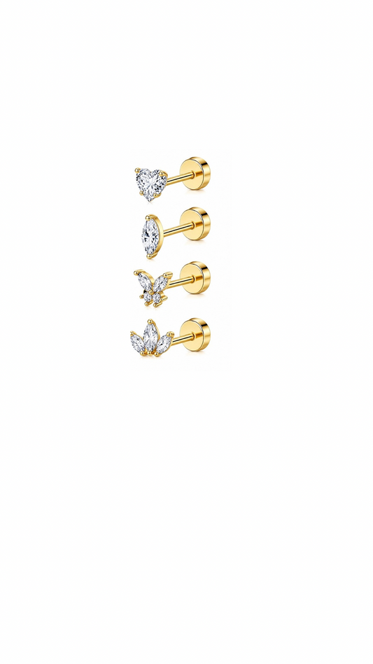 Summer Shine Flat Back Studs