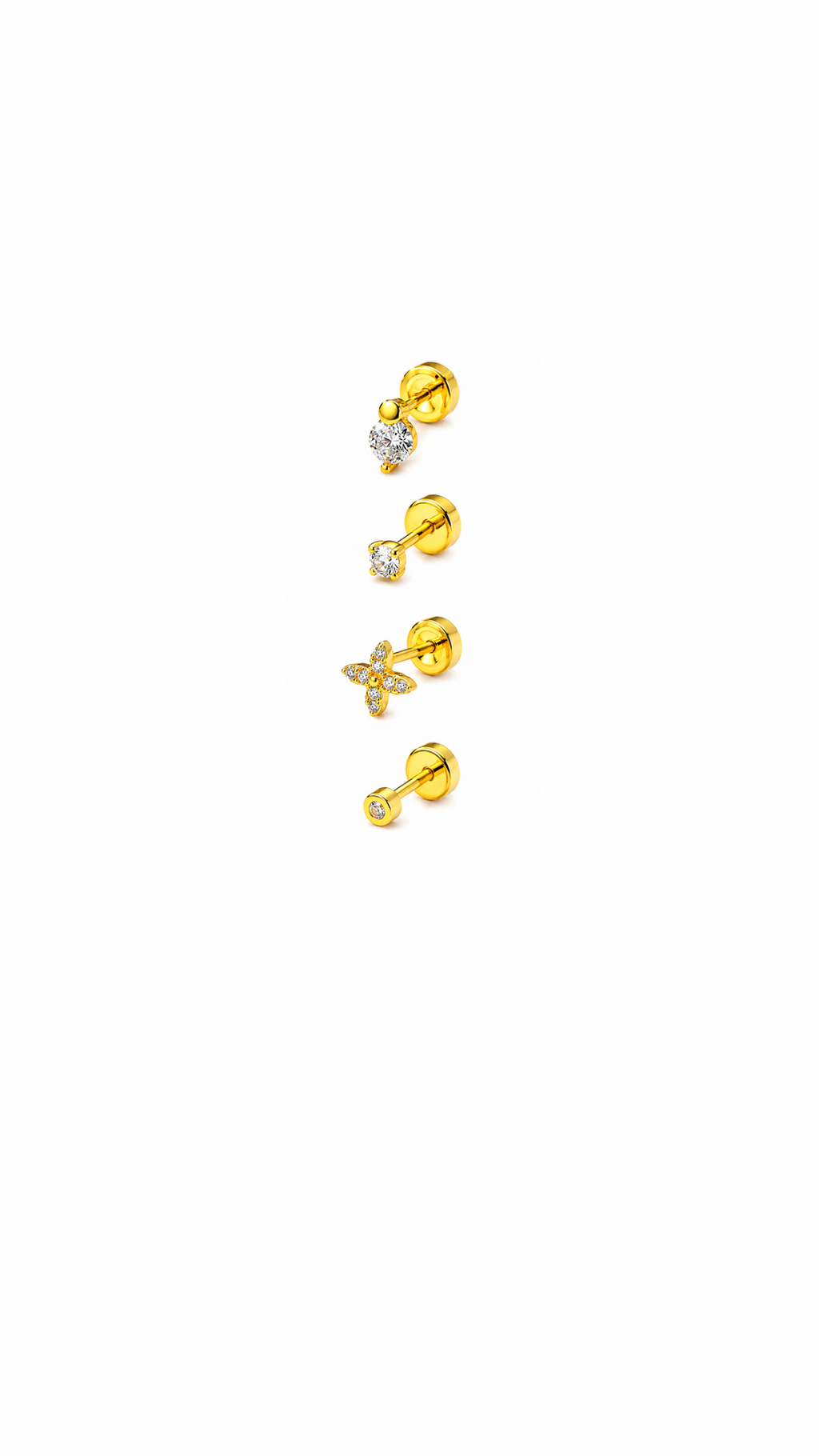 Designer Girl Flat Back Studs