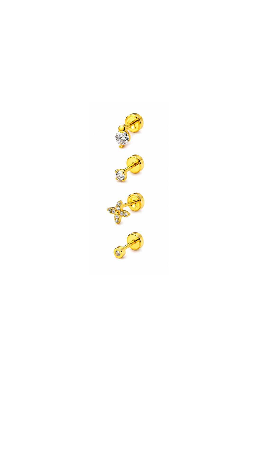 Designer Girl Flat Back Studs
