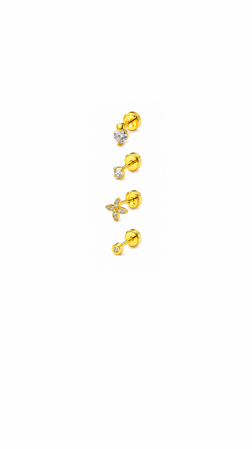 Designer Girl Flat Back Studs