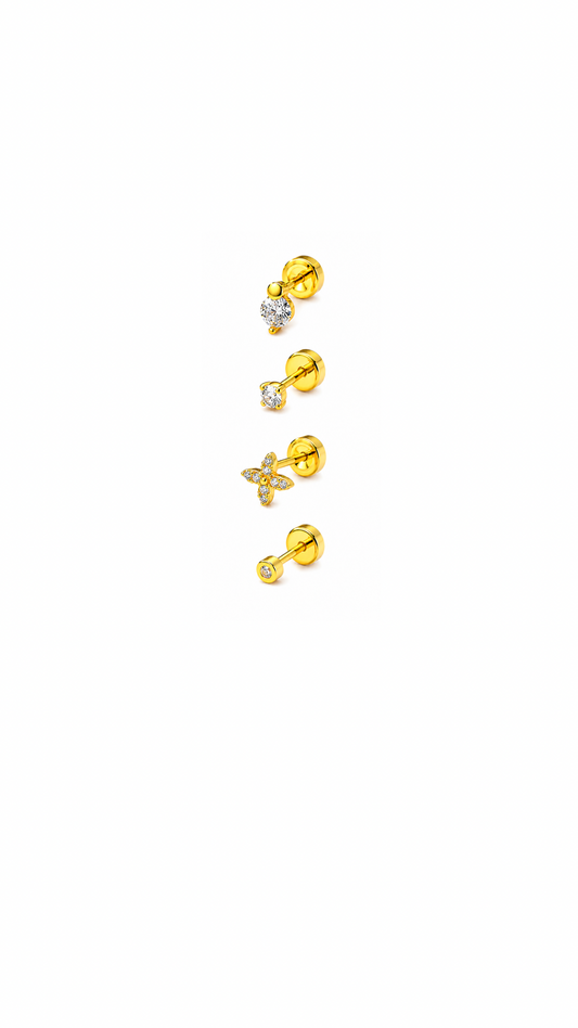 Designer Girl Flat Back Studs