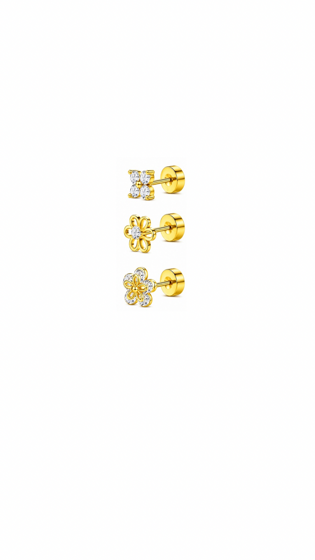 Wildflower Flat Back Studs