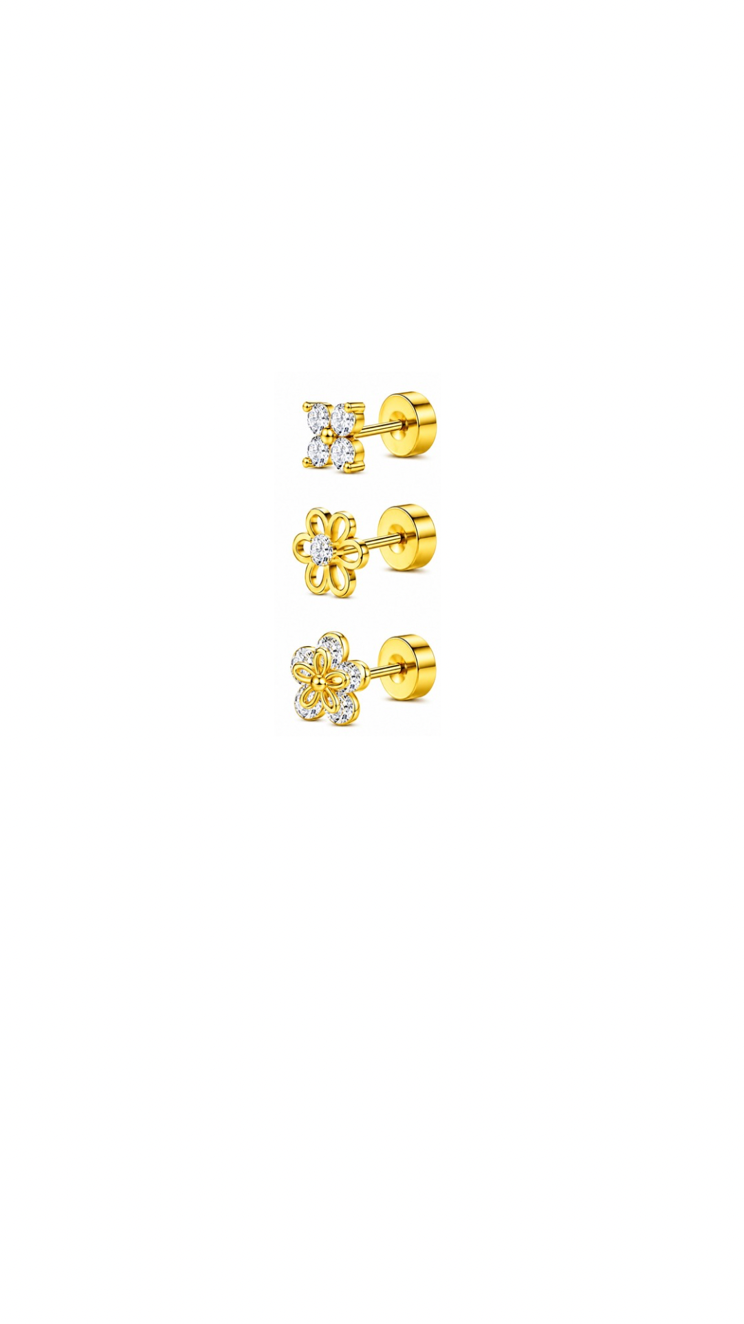 Wildflower Flat Back Studs