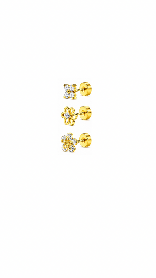 Wildflower Flat Back Studs